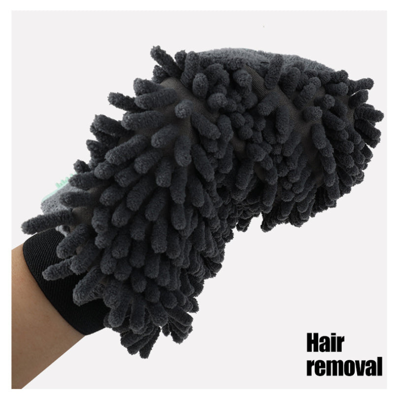 2 In 1 Pet Bathing Grooming Glove Brush Massage Tool