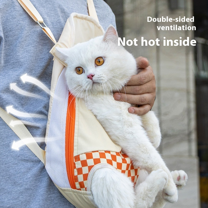 Pet Portable Chest Bag Walking Backpack Travel Carrier