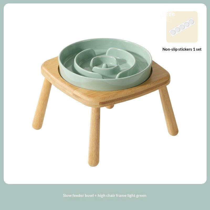 Ceramic Pet Slow Feeding Anti Choking Bowl Feeder