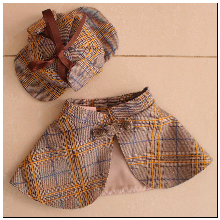 Pet Detective Cloak Hat Costume Funny Outfit Apparel