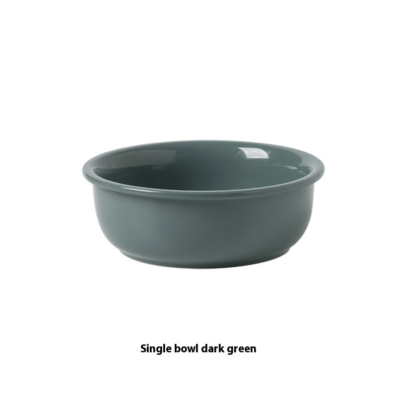 Ceramic Pet Double Feeding Water Bowl Set